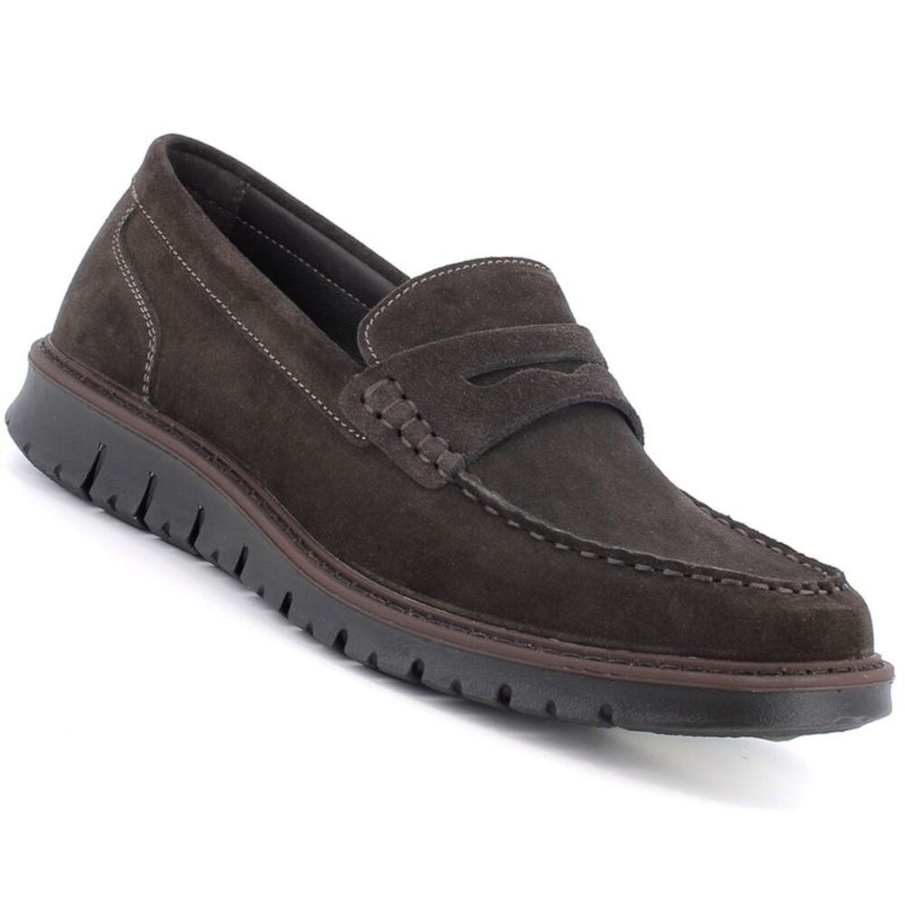 Alpine Swiss Mateo Mens Suede Penny Loafers Italian Dress Casual Slip On Shoes